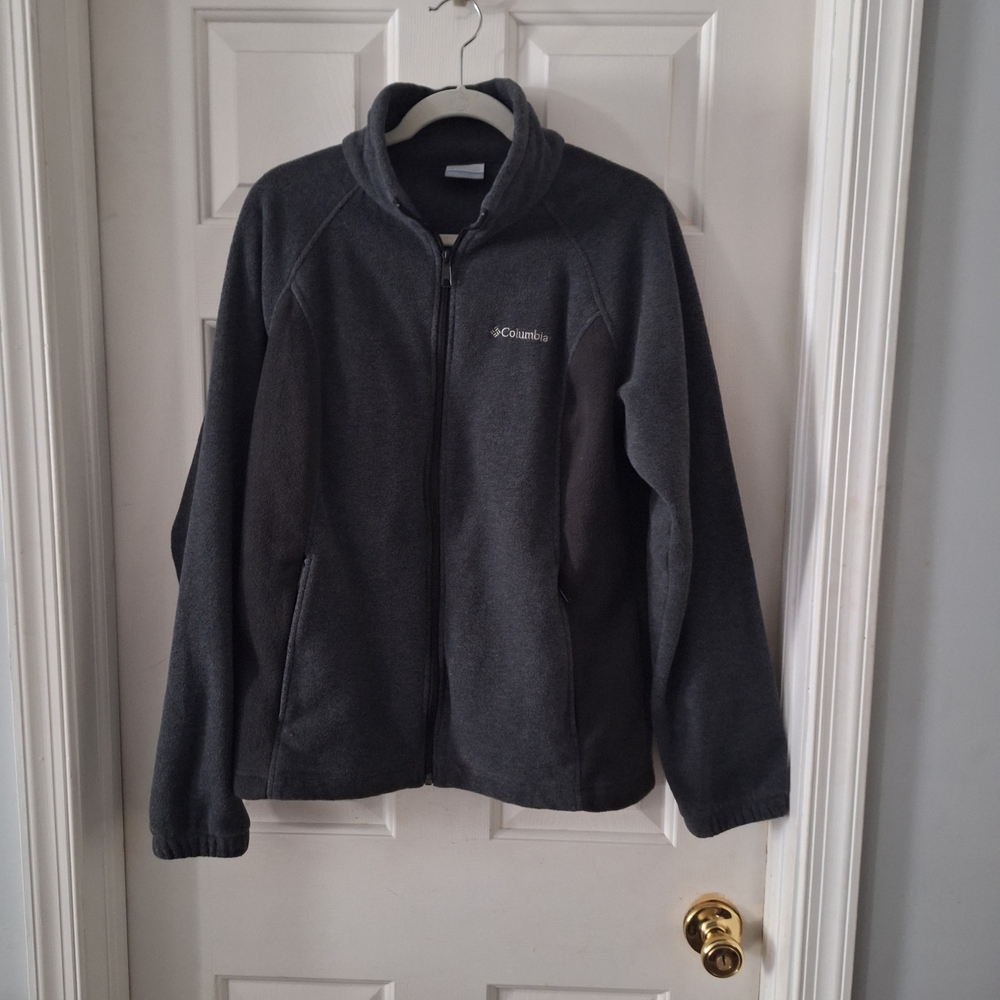 Columbia Womens Gray/Black Fleece Jacket XL